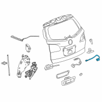 OEM 2010 Chevrolet Traverse Switch Asm-Lift Gate Release Diagram - 25897955