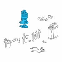 OEM 2004 Honda Insight Valve Set, EGR Diagram - 18011-PGM-020