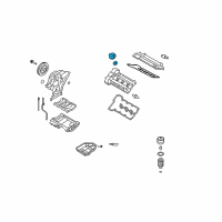 OEM 2018 Hyundai Elantra GT Cap-Oil Filler Diagram - 26510-26611