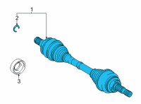 OEM 2021 Toyota Mirai Axle Assembly Diagram - 42330-62010