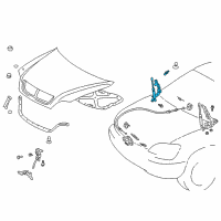 OEM 2001 Lexus RX300 Set,Support Assembly,HOO Diagram - 53450-49065