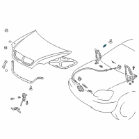 OEM Lexus LS430 Bolt, Back Door Stay Diagram - 68961-02040