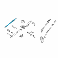 OEM 2009 Lexus IS F Shaft Assembly, Steering Diagram - 45210-22291