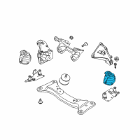 OEM 2010 BMW 335d Engine Mount Left Diagram - 22-11-6-786-695