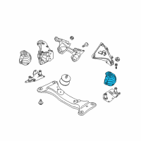 OEM BMW 335d Engine Mount Left Diagram - 22-11-6-786-695