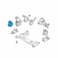 OEM 2010 BMW 335d Engine Mount Right Diagram - 22-11-6-786-696