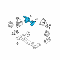 OEM BMW 335d Automatic Transmission Mount Brace Diagram - 22-32-6-760-305