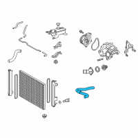 OEM 2019 Lexus NX300h Hose, Radiator, NO.1 Diagram - 16571-36240