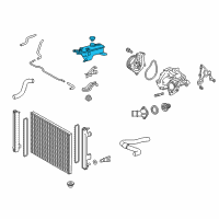 OEM 2019 Lexus NX300h Reserve Tank Assembly, R Diagram - 16470-0V010