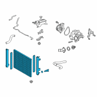 OEM 2018 Toyota RAV4 Radiator Assembly Diagram - 16400-36090