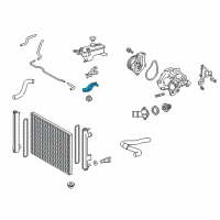 OEM 2021 Lexus NX300h Support, Radiator Diagram - 16533-26070