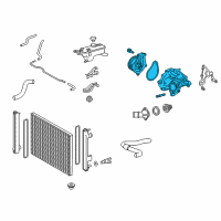 OEM 2018 Toyota RAV4 Water Pump Assembly Diagram - 16032-36040