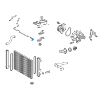 OEM 2019 Lexus NX300h Hose, Water By-Pass Diagram - 16282-36060