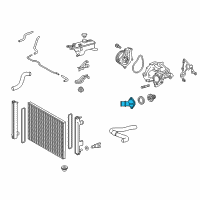 OEM 2017 Toyota RAV4 Water Inlet Diagram - 16321-36060