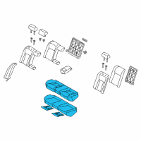OEM 2012 Hyundai Azera Cushion Assembly-Rear Seat Diagram - 89100-3V040-XBD