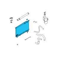 OEM 2004 Kia Optima Radiator Assembly Diagram - 2531038005