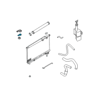 OEM Hyundai Sonata Bracket-Radiator Mounting, Upper Diagram - 25334-3D500