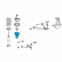 OEM 2011 Chevrolet Tahoe Upper Insulator Diagram - 15840291