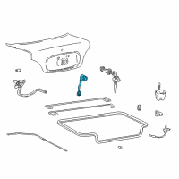 OEM 2000 Hyundai Accent Switch Assembly-Trunk Lid Unlock Diagram - 95761-25200