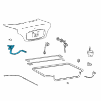 OEM 2001 Hyundai Accent Hinge Assembly-Trunk Lid, LH Diagram - 79210-1A000