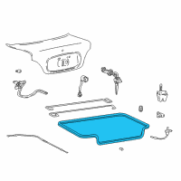 OEM 2000 Hyundai Accent Weatherstrip-Trunk Lid Opening Diagram - 87321-25010