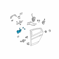 OEM 2011 Acura TL Handle Assembly, Right Rear Inside (Dj Interior Silver) Diagram - 72620-TK4-A01ZA