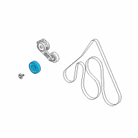 OEM 2008 Ford E-250 Idler Pulley Diagram - 1L2Z-8678-AB