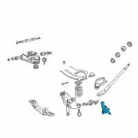 OEM 1989 Dodge Ramcharger Suspension Knuckle Front Right Diagram - 52058412