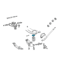 OEM 1995 Dodge B3500 GROMMET-Front Suspension Spring Diagram - 52038732AB