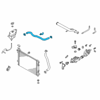 OEM 2014 Hyundai Santa Fe Hose-Radiator Inlet Diagram - 25411-2W800