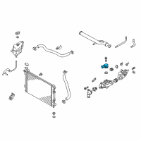 OEM 2015 Kia Cadenza Fitting-Water Outlet Diagram - 256323CAA0