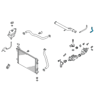 OEM 2014 Hyundai Santa Fe Hose Assembly-Water A Diagram - 25468-3CAC0