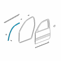 OEM 2004 Buick LeSabre Weatherstrip Diagram - 25715775