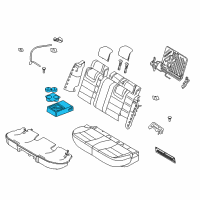 OEM Mercury Armrest Assembly Diagram - AE5Z-5467112-CB