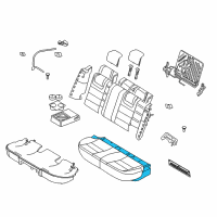 OEM 2012 Ford Fusion Seat Cushion Pad Diagram - 7E5Z-54600A88-A