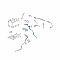 OEM 2007 Cadillac Escalade Positive Cable Diagram - 25875320