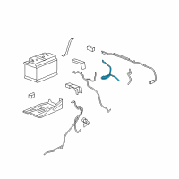 OEM 2010 Cadillac Escalade EXT Battery Cable Diagram - 20943125