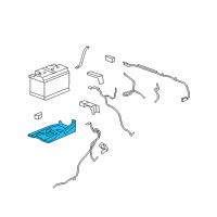 OEM 2012 Cadillac Escalade EXT Tray Asm, Body Battery Diagram - 15872637
