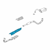 OEM 2003 Chrysler Sebring Shield-Heat Diagram - MR447468