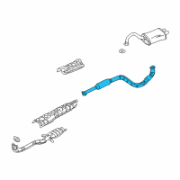 OEM 2004 Chrysler Sebring Exhaust Pipe Diagram - MR431953