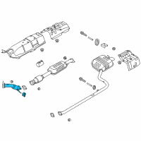 OEM 2017 Hyundai Sonata Front Muffler Assembly Diagram - 28610-E6310