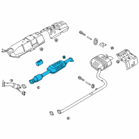 OEM 2016 Hyundai Sonata Center Muffler Complete Diagram - 28600-E6310
