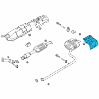 OEM 2017 Hyundai Sonata Protector-Heat Rear, RH Diagram - 28796-E6000