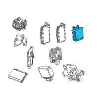 OEM 2018 Cadillac CT6 Module Diagram - 23406455