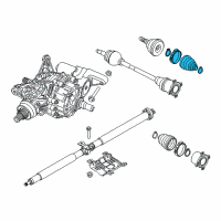 OEM Jeep Boot Kit-Half Shaft Diagram - 68267183AA