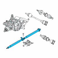 OEM 2019 Jeep Renegade Drive Shaft Rear Diagram - 68337821AA