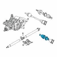 OEM Jeep Boot Kit-Half Shaft Diagram - 68267180AA