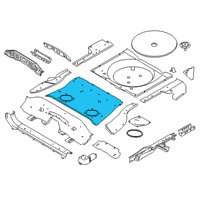 OEM 2020 Nissan Rogue Floor Re Front Diagram - 74512-4BA0A