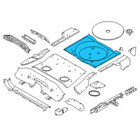 OEM 2016 Nissan Rogue Floor - Rear, Rear Diagram - 74514-4BA0A