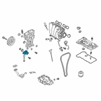 OEM 2014 Kia Forte5 Cover Assembly-Oil Pump Diagram - 261202E021